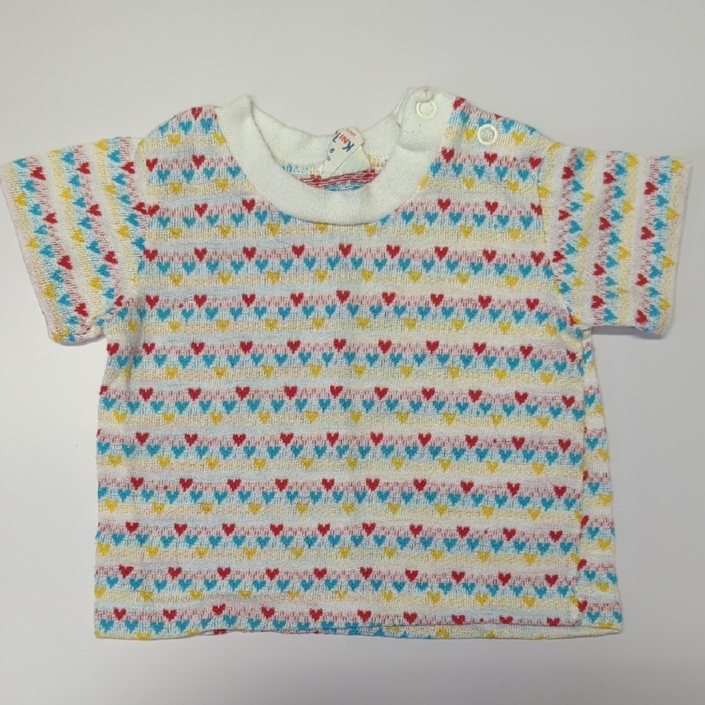 Vintage Colorful Heart Kids Shirt